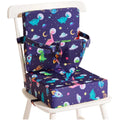 Portable Dinosaur Design Toddler Booster Seat Adjustable Dining Table Non-Slip Bottom Backrest Lumbar Pillows Seat Cushions