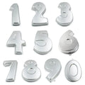 Early Riser 11 Inches Big Size Figure Number 0-9 Shape Aluminium Metal Cake Bread Tin Pan Birthday Cake Molds Diy Oven Kitchen B
