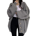 Wholesale Winter Women Clothing Casual 2024 Fashion Long Sleeve Loose Knitted Oversized Cardigan Women Sweater Coat