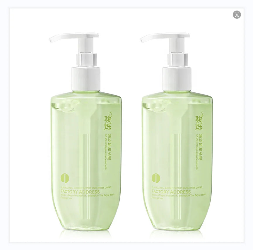 Factory Custom Bottle 200ml Oval Makeup Remover Oil Bottle Packaging