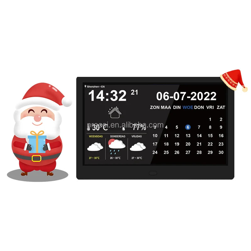 10'' Dementia Clock Digital Calendar Clock Photo Frame Remote Control WiFi Digital Day Clock Perfect for Seniors Dementia
