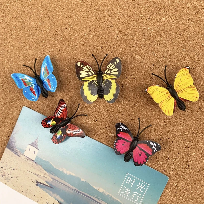 30pcs/bag Beautiful Butterfly Shape Push Pins Thumbtacks Decor Tacks Pin Cork Board DIY Office Stationery Fixed Photo Wall Nail