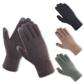 Sample Support Man Woman Outdoor Cycling Touch Screen Gloves Winter Thermal Fleece Lined Gloves Cotton Knitted Multiple Skiing