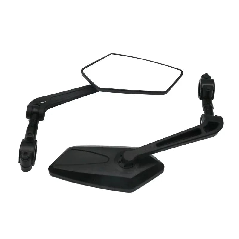 RIDERACE Bicycle Scooter Handlebar Rearview Mirror Road Bike Wide-Range Reflector Universal Outdoor Cycling Adjustable Mirrors