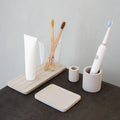 Fast Dry Diatomite Vanity Top Tray Manufacturer  Soap Dish Toothbrush Holder
