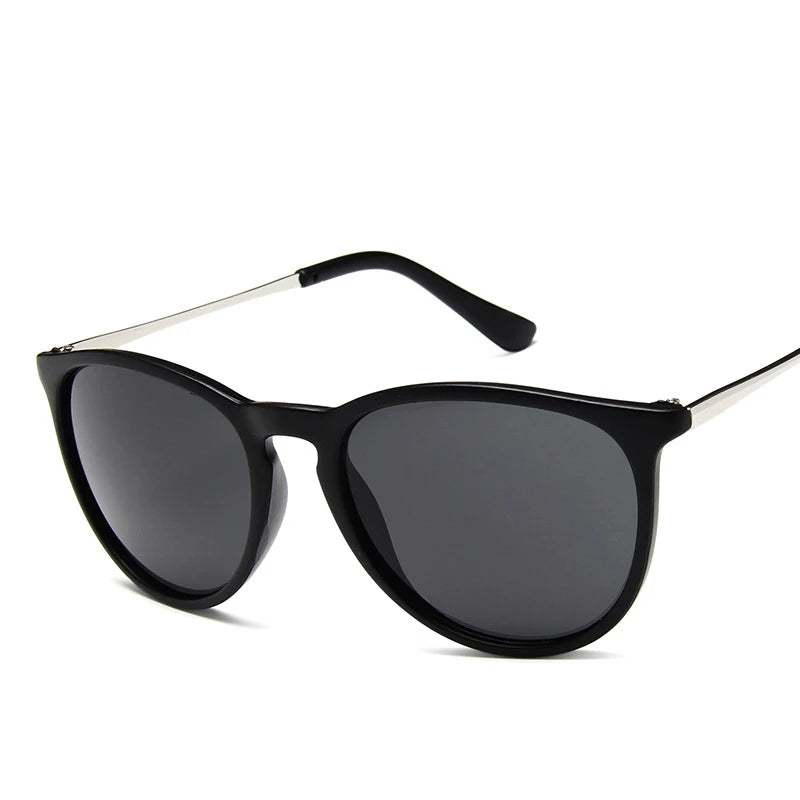 European American Trend New Sunglasses Unisex 4171 Semi-Metal Toad Glasses Popular Black PC Internet Sunglasses UV400 Protection