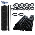 9 Gauge Privacy Pvc Coated Galvanized Chain Link Mesh Farm Fence with All Accessories