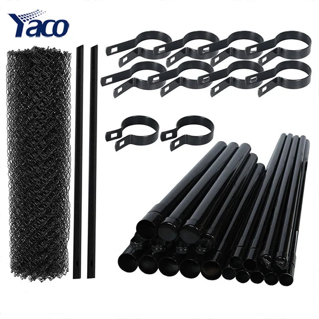 9 Gauge Privacy Pvc Coated Galvanized Chain Link Mesh Farm Fence with All Accessories