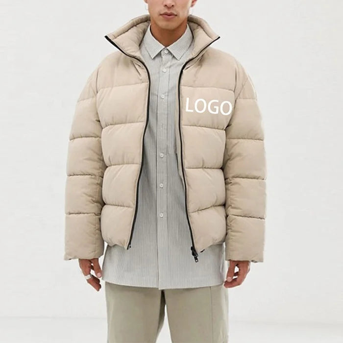 Factory Manufacturer Custom Winter Streetwear Windbreaker Down Coat Puffer Jacket for Mens