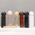Portable Mini Refillable Eco-friendly Recyclable Perfume Atomizer Rose Gold Screen Printed Glass Bottle Pump Sprayer for