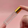 Empty Glass Square 10ml Essential Oil Roller Bottle Cosmetic Containers Custom Logo Cosmetic Packaging