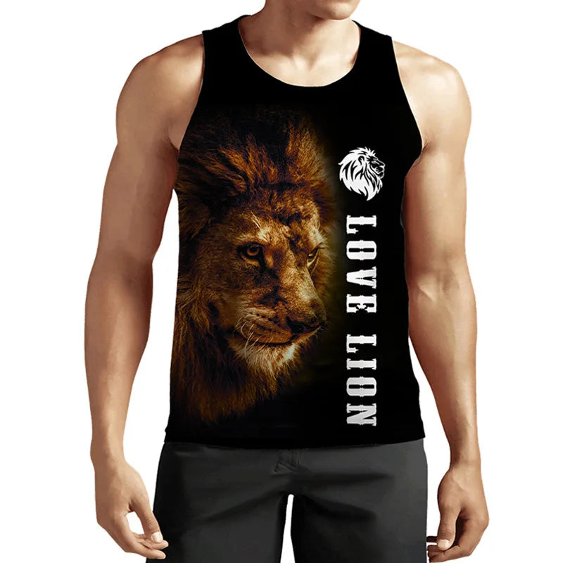 Evertop Custom Logo Summer New Men's Fitness Sleeveless Loose Breathable Sports Crew Neck Tank Top Fashion Casual Top