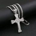 Vintage Hip Hop Style Full Classical Cross Charm Men Pendant Necklace for Delicate Gifts
