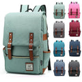 2026 Custom Logo Oxford Vintage Casual Bag Travel Backpack Large Storage School Bags for Students Business Laptop Backpack