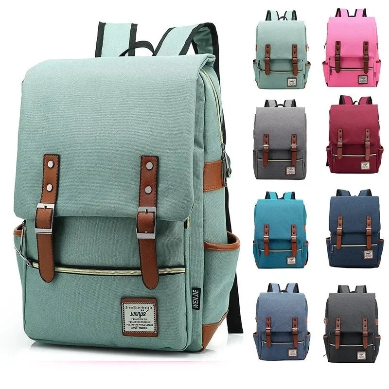 2026 Custom Logo Oxford Vintage Casual Bag Travel Backpack Large Storage School Bags for Students Business Laptop Backpack