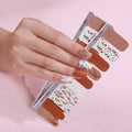 Custom Nail Polish Strips by Factory Price OEM ODM Floral Nail Sticker Animal Print Toe Sticker Pattern Makeup Gift Sets