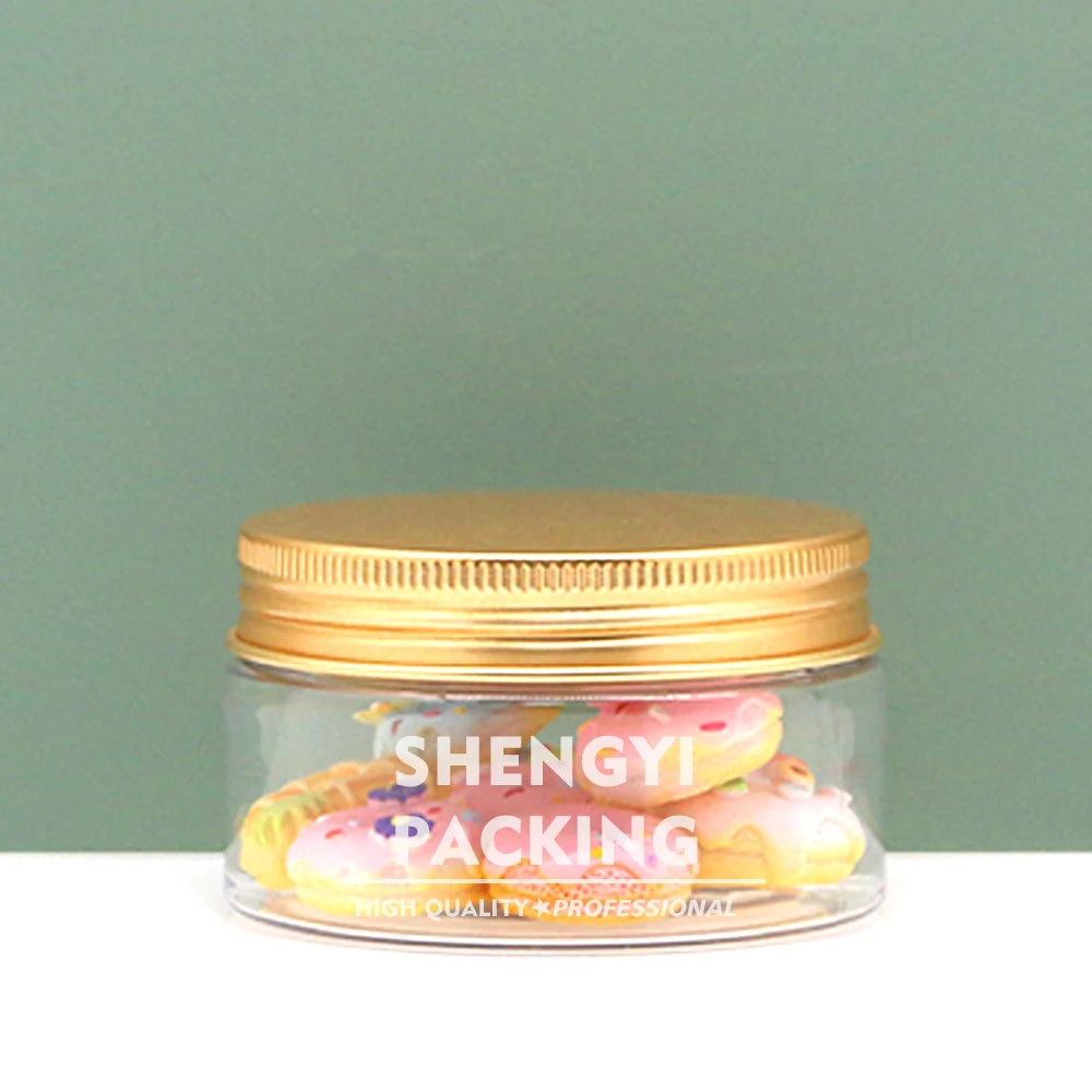 Wide-Mouth Plastic Jars for Food Storage for Candy for Cookies Nuts Herbs Packaging