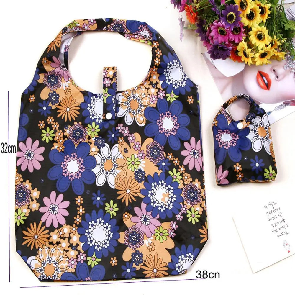 2026 Custom Durable Custom Eco Recyclable Polyester Reusable Folding Shopping Bag