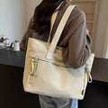 Large Capacity Multi-pocket Shoulder Bags for Women Japan Style Ladies Nylon Cloth Handbags Simple Female Zipper Shopping Tote