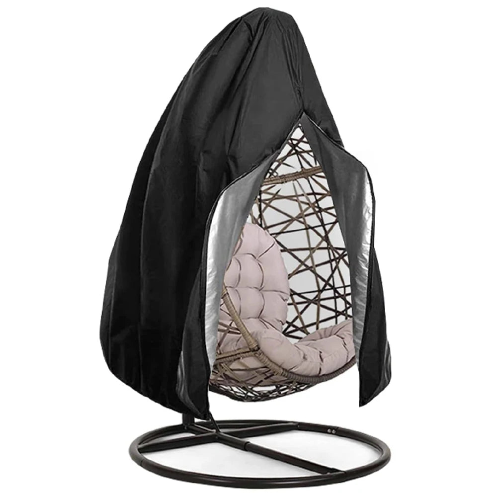 Large Durable Waterproof Windproof Anti-UV Dustproof Chair Swing Cover Drawstring Closure Made Oxford Cloth Polyester for