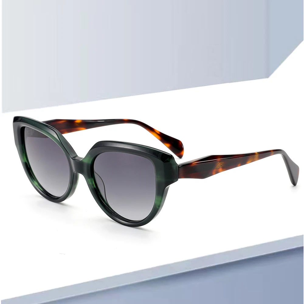 Luxury Quality 2025 Retro UV400 Sunglasses Custom Logo Red Frame Acetate Eyewear Tac Lenses Polarized UV400 Sun Glasses Thick
