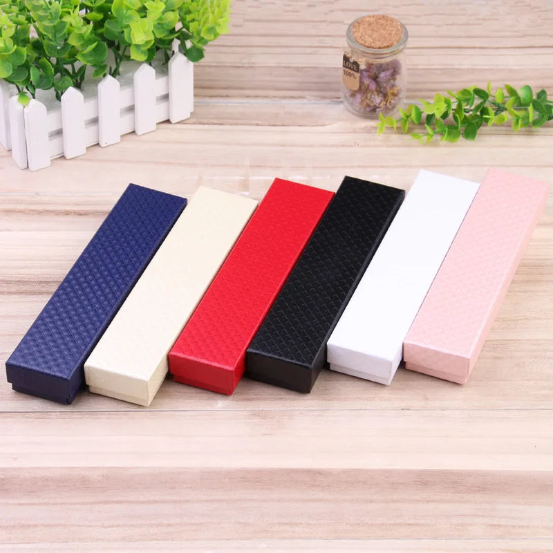 Classic Striped Heaven and Earth Cover Fashion Keychain Bracelet Jewelry Square Gift Box 22X5X3cm