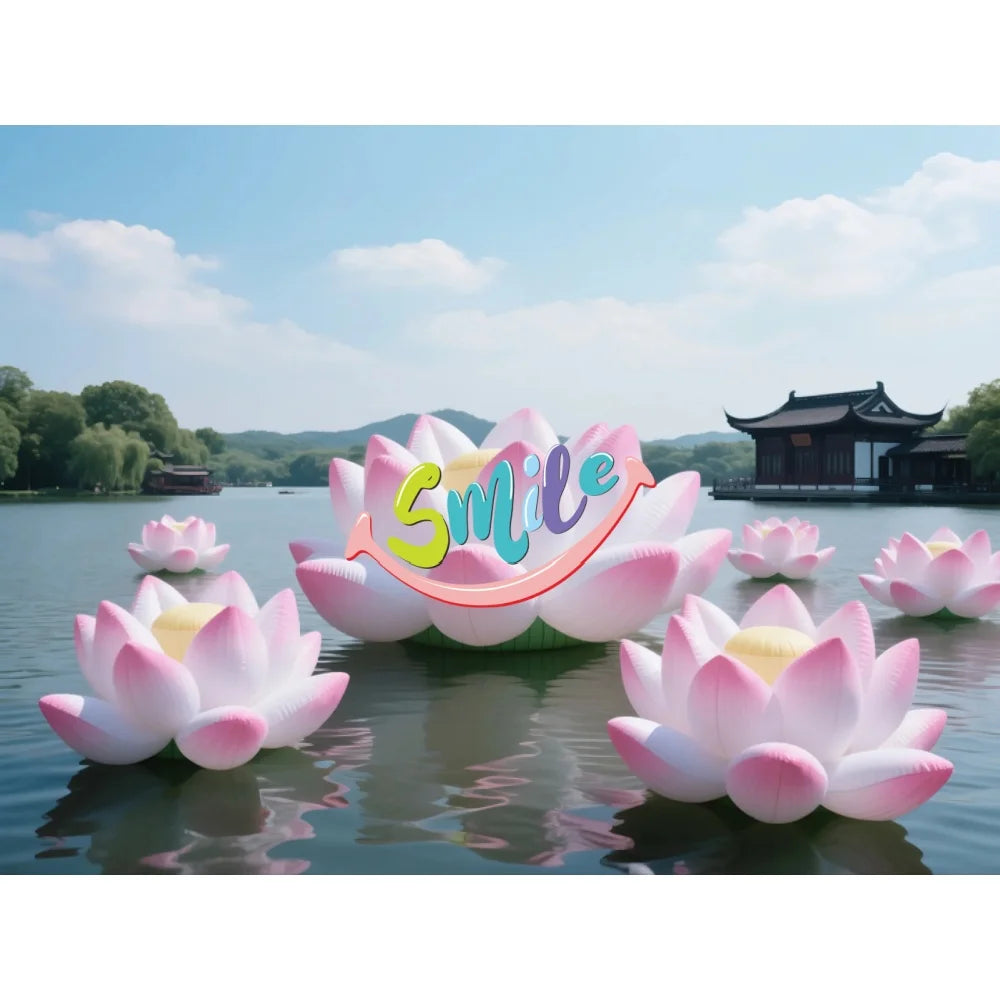 Events Decoration Inflatable Lotus Balloon Led Lighted Inflatable Flower Model for Advertising