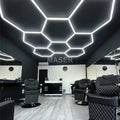 Super Bright 8-Hexagon Honeycomb LED Lights Dimmable Barbershop Lighting for Barber Station Popular Choice