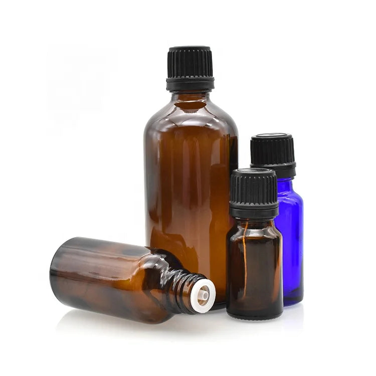 In Stock 5ml 10ml 15ml Cylindrical Glass Bottle With Screw Cap 20ml 30ml 50ml 100m Essential Oil Bottle