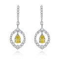New Model Tear Earrings 925 Silver Long Drop Earrings Fashion Crystal Drop Earrings
