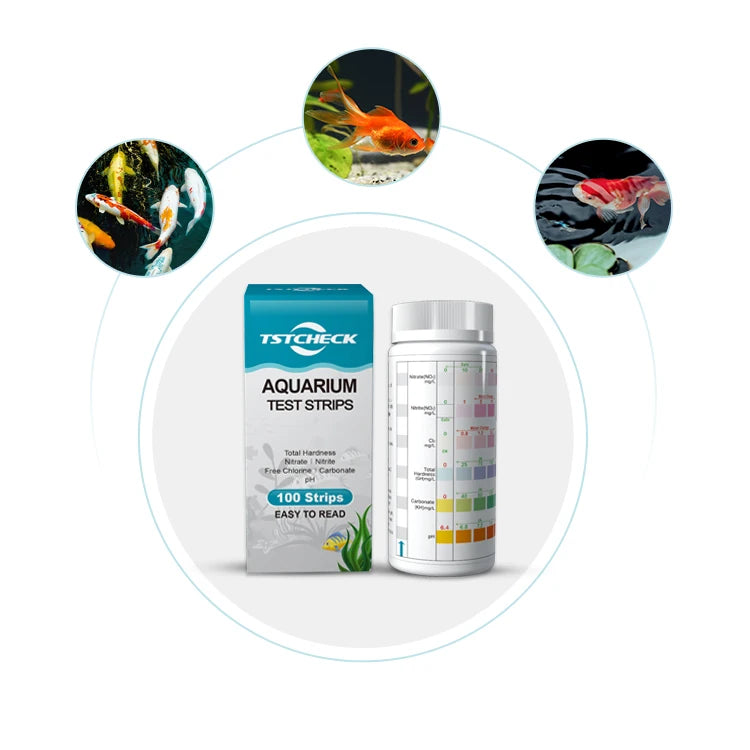 Freshwater and Saltwater Aquarium Water test Kit 6in1