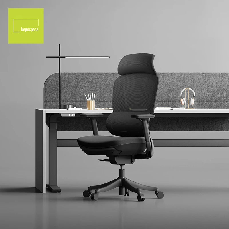 KEPO Comfortable Swivel Tall Luxury Moving Modern Fabric Ergonomic Office Chair Ergonomic Gaming Chair boss Mesh Computer Chair