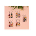 Hot Selling Women's Silvery Plating Alloy Earrings Various Natural Gemstone Gravel Trendy Charm Crystal Pearl Trendy Pearl
