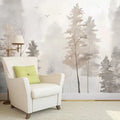 Hand-Painted Woods Wallpaper Living Room Bedroom Simple Wall Cloth Tv Background Wall Wallpaper Restaurant Sofa Mural