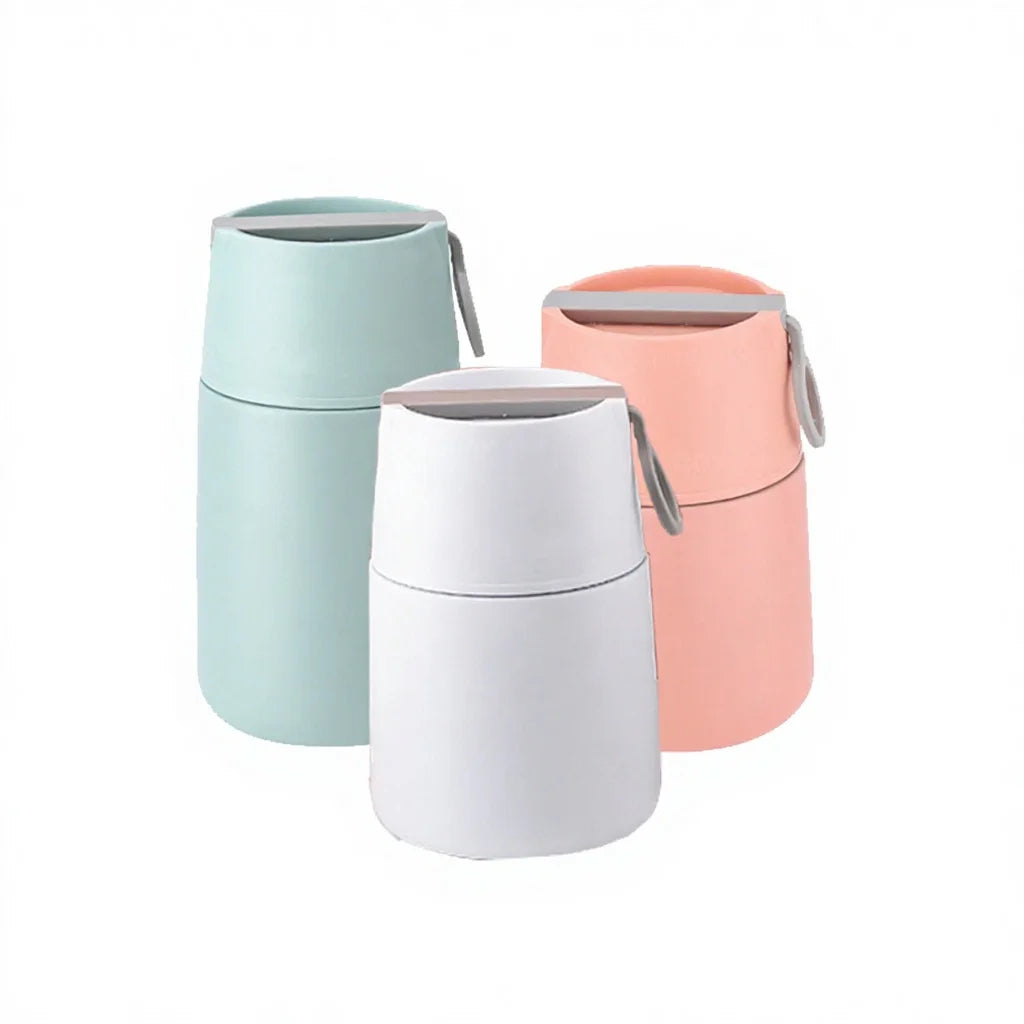 Modern Design Eco-Friendly Stainless Steel 500/700ml Vacuum Lunch Box Drum Shape Hand Pan Made of Metal
