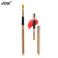 Portable Lip Brush Makeup Metal Retractable Lipstick Lip Liner Brushes Custom Logo Lip Applicator Makeup Brush With Tube