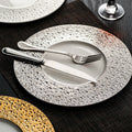 Wedding Decoration Golden Texture Flat Plates Arabic Luxury Golden Embossed Dinner Plates for Hotels