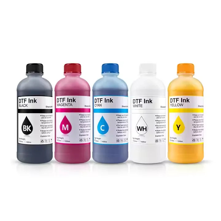OCBESTJET 1000ML Sediment-Free DTF Ink for Pet Film Non Sediment Refill Ink for XP600 1390 L800 I3200 4720 DTF Printer Head