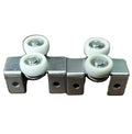 Zinc Color Wardrobe Hardware Cabinet Wooden Sliding Door Roller Caster Wheels