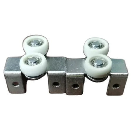 Zinc Color Wardrobe Hardware Cabinet Wooden Sliding Door Roller Caster Wheels