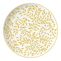 European Simple Leaf Pattern Bone China Durable Ceramic Tableware Includes Dinner Plate for Wedding Parties and Restaurants