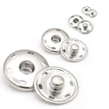 Metal  Snap Buttons Snap Fastener Durable Press Studs Buttons for Sewing Clothing 4 Sizes
