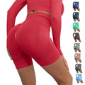 Women's High Waist Fitness Shorts Seamless Nylon Spandex Short Leggings Hip Lift Breathable Gym Use for Running Sports Yoga