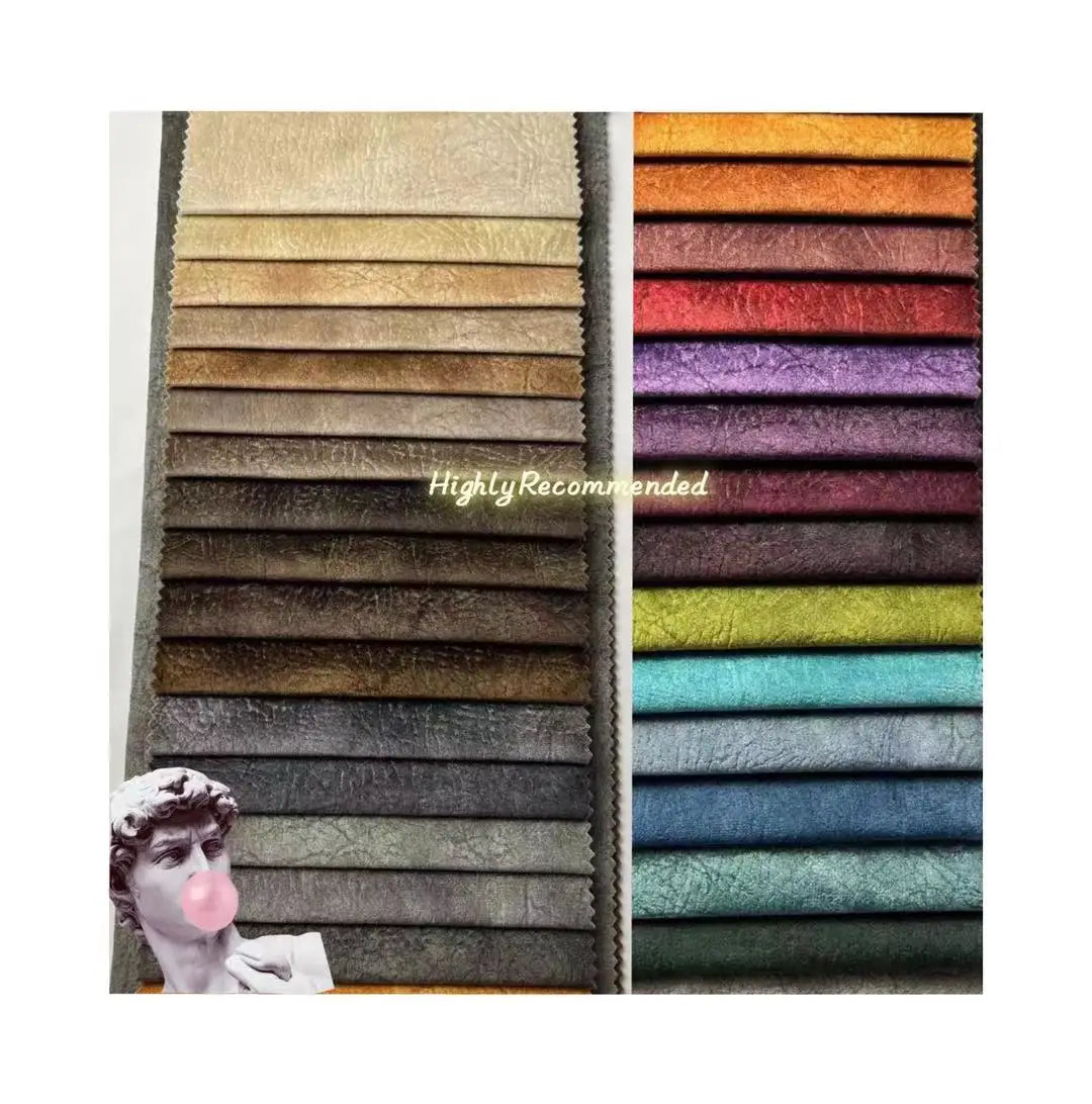 Home Textile Upholstery 100% Polyester Tricot Knitted Velvet Fabric Tie-Dyed Plush Super Soft Lightweight Sofa Cover Plain Style