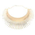 Metal Africa Gold Plated Zinc Alloy Necklace for Women Big Statement Alloy Chain Link Type for Anniversaries