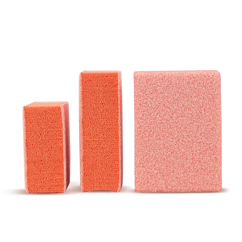 USA Free Shipping 7500Pcs/Carton Double Side 80/100 Disposable Mini Buffer Sanding Sponge Block Orange Nail Buffer