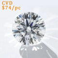 1CT Starsgem Loose Diamond Round 3EX Cut HPHT CVD Diamond Lab Grown Diamond Without Certificate