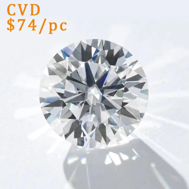 1CT Starsgem Loose Diamond Round 3EX Cut HPHT CVD Diamond Lab Grown Diamond Without Certificate