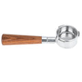 Delonghi 54mm Coffee Bottomless Portafilter Dosing Ring Espresso Coffee Funnel Wooden Handle Filter Holder