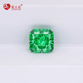 Crushed Ice Cut 5a+ Quality Paraiba Green Loose Gemstone square Cut Corner Cubic Zirconia